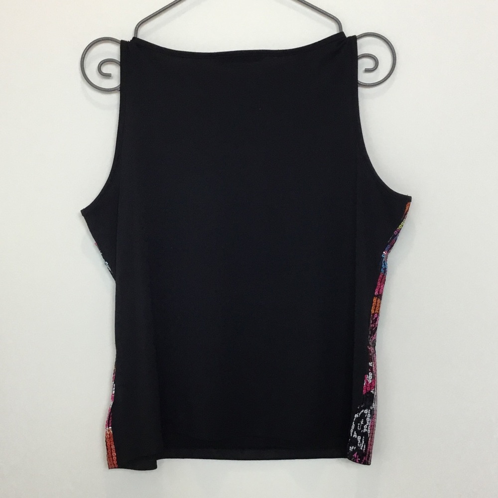 Peter Nygard Multicolor Sequin Tank Top size large - Picture 4 of 5
